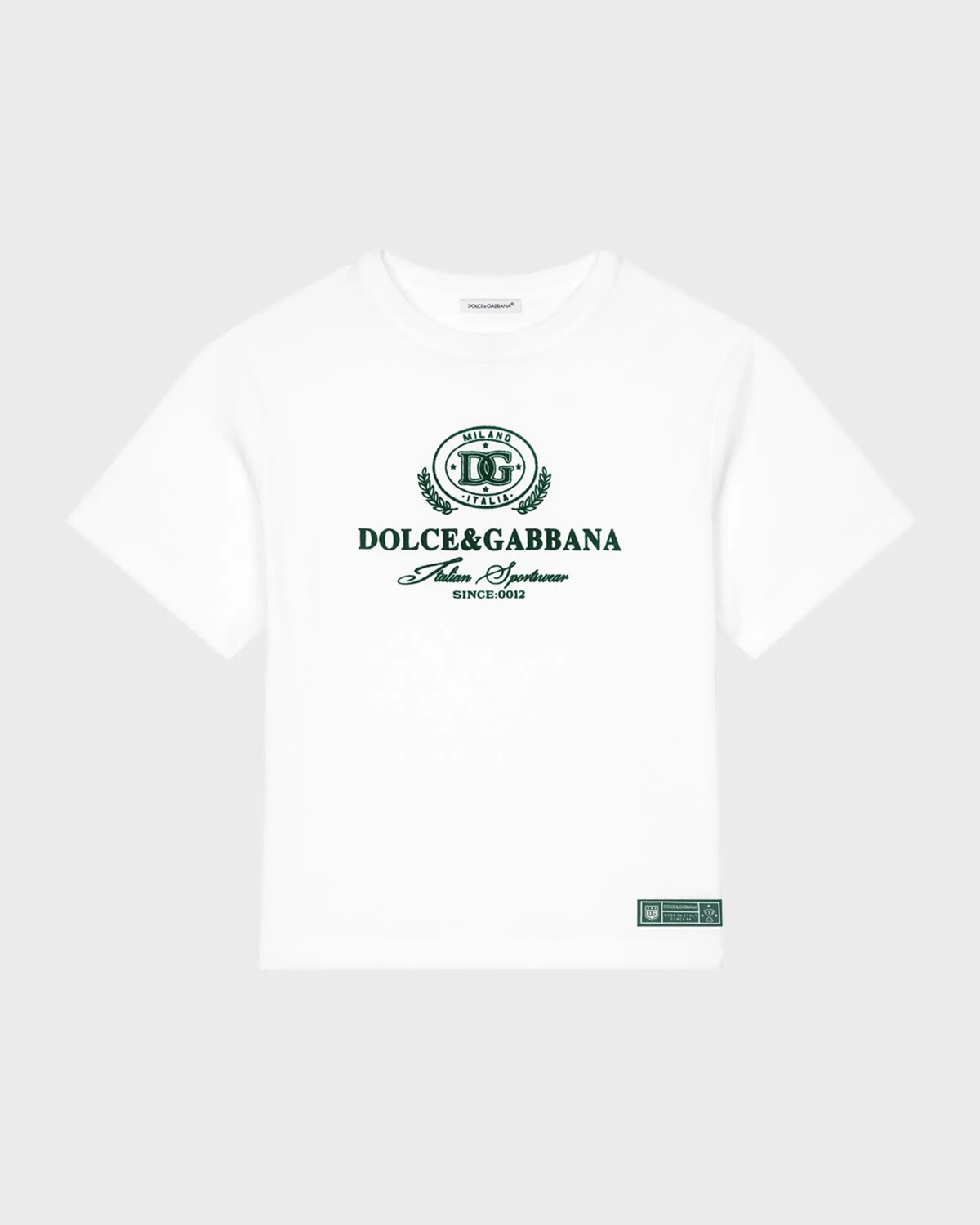 

Футболка с овальным логотипом для мальчиков Dolce&Gabbana, цвет Natural