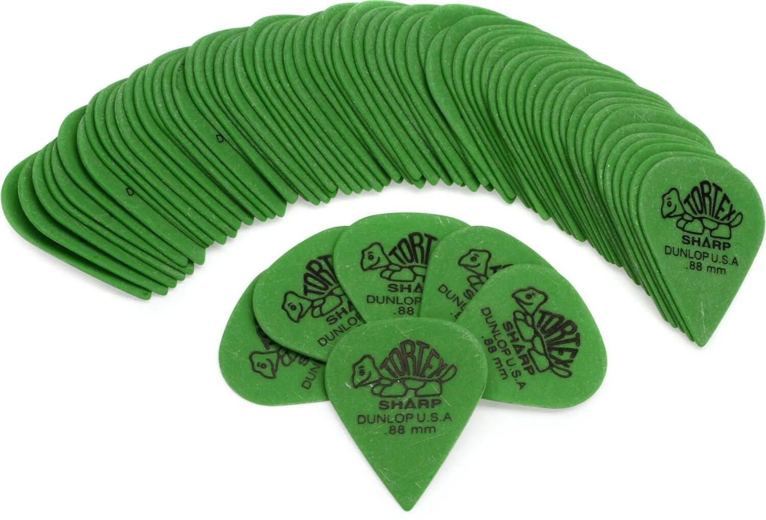 

Медиаторы Dunlop 412R088 Tortex Sharp, зеленые, 0,88 мм (72 шт. в упаковке)