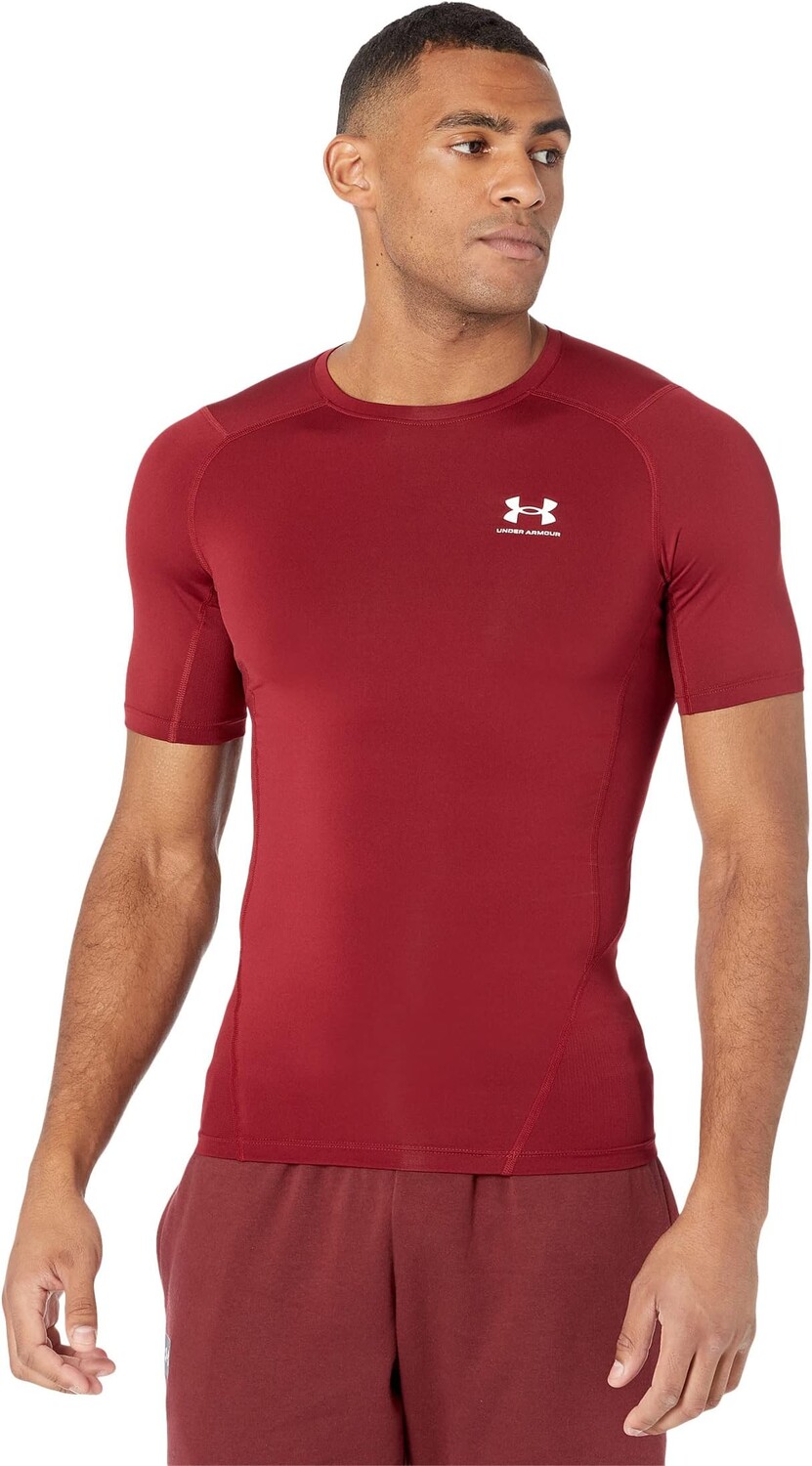 

Компрессионный рукав Heatgear Armor с коротким рукавом Under Armour, цвет Cardinal/White