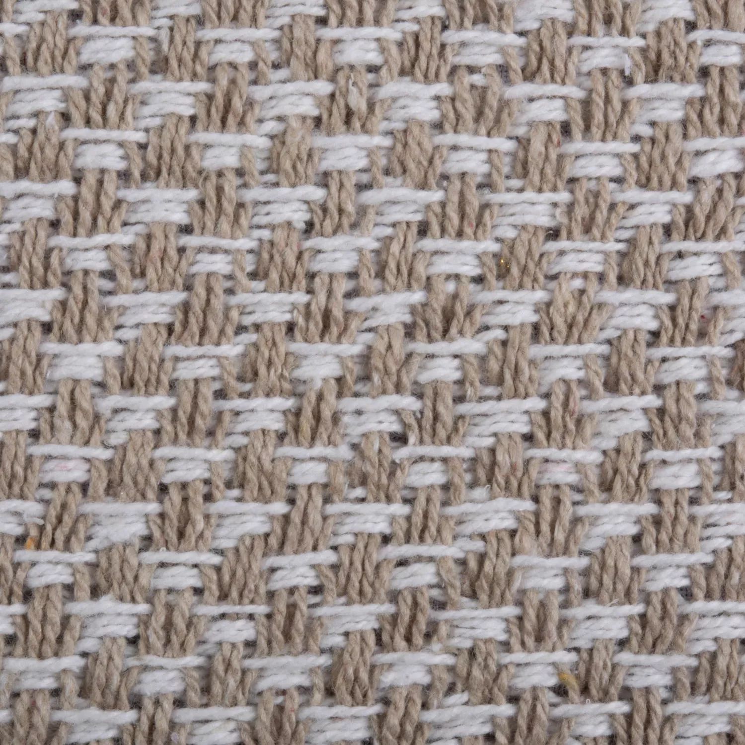 72-дюймовая прямоугольная плетеная скатерть бежево-белого цвета