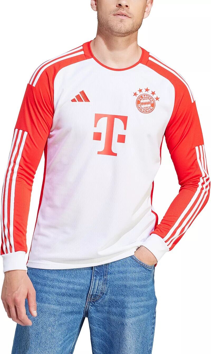 

Adidas Bayern Мюнхен 2023 Домашняя реплика джерси с длинным рукавом