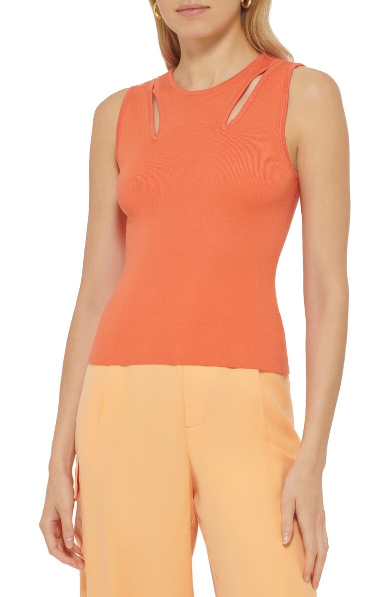 

Майка-свитер с вырезами DKNY