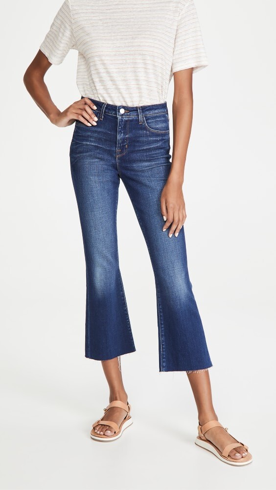 

Джинсы L'AGENCE Kendra High Rise Crop Flare