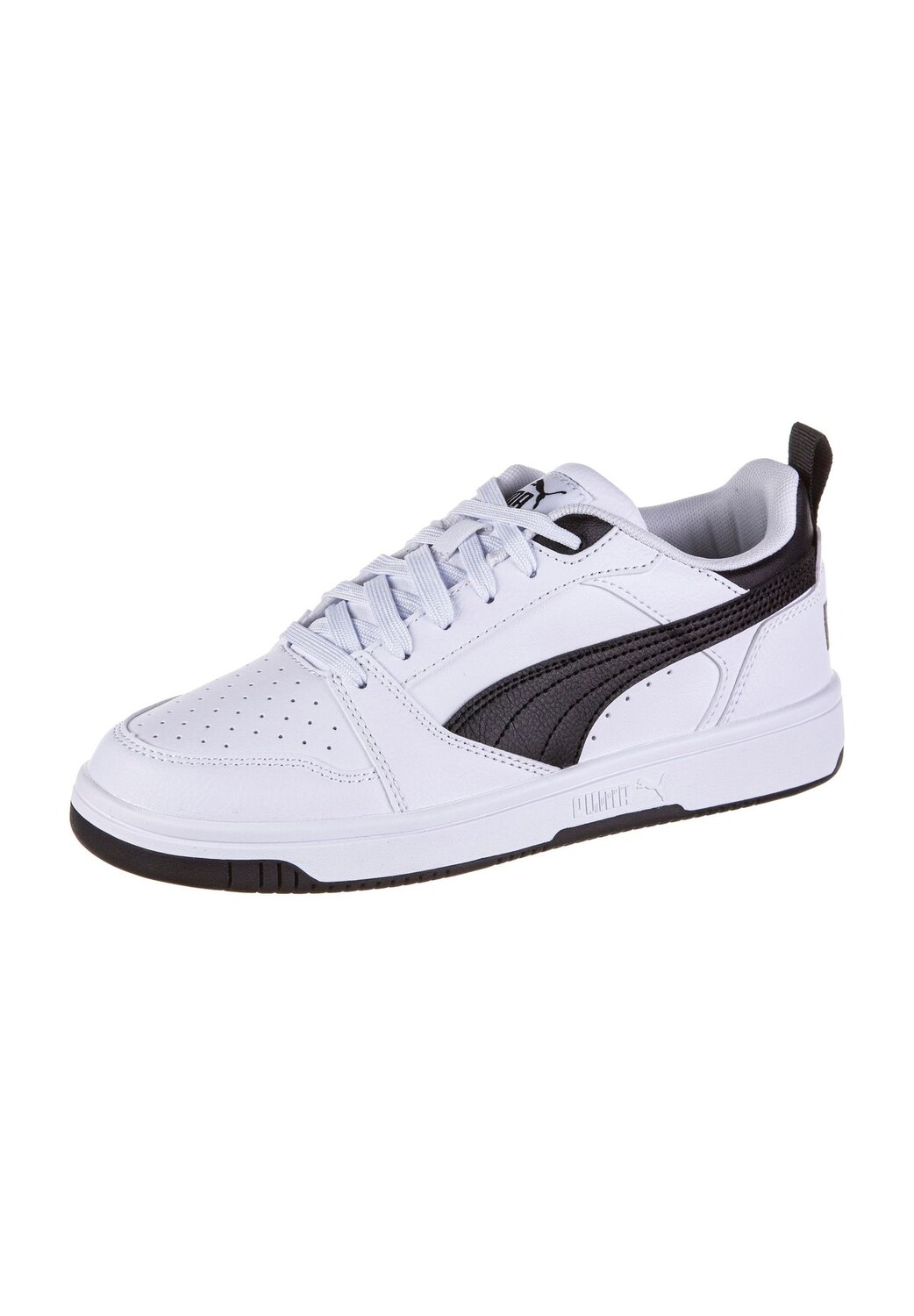 

Кроссовки Rebound V6 детские PUMA, цвет Puma White-Puma Black-Puma Black