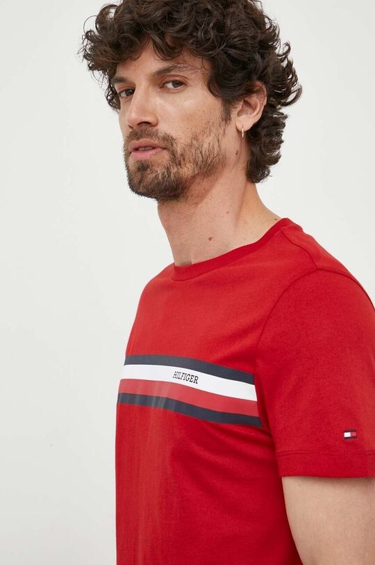 

Хлопковая футболка Tommy Hilfiger, красный