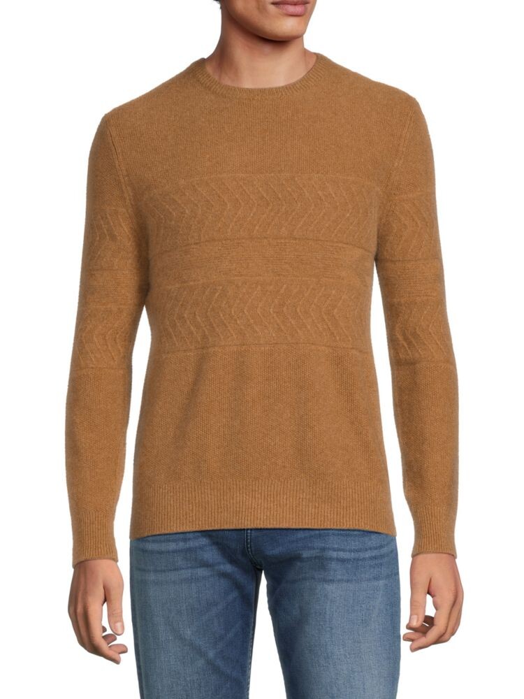 

Свитер Fairisle с круглым вырезом из 100% кашемира Saks Fifth Avenue, цвет Pecan