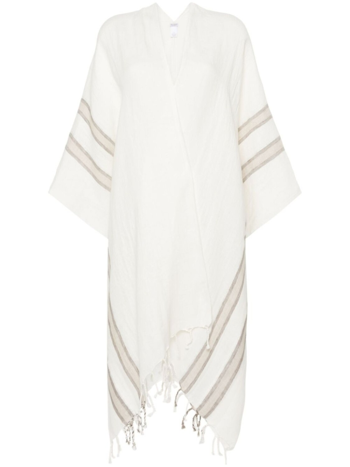 

Brunello Cucinelli кейп с бахромой, белый