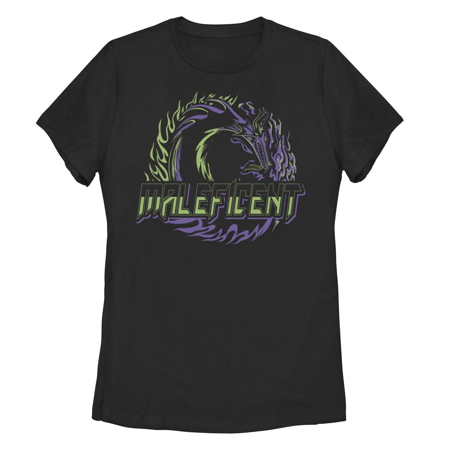 

Футболка с изображением неонового дракона Disney Villains Maleficent Juniors Licensed Character
