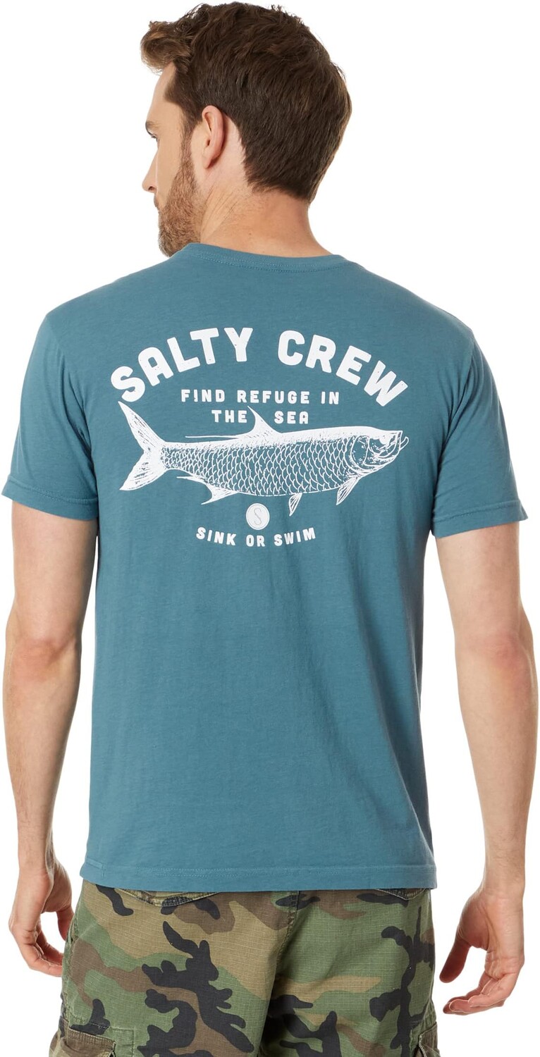 

Футболка с короткими рукавами из тарпона Salty Crew, цвет Deep Sea