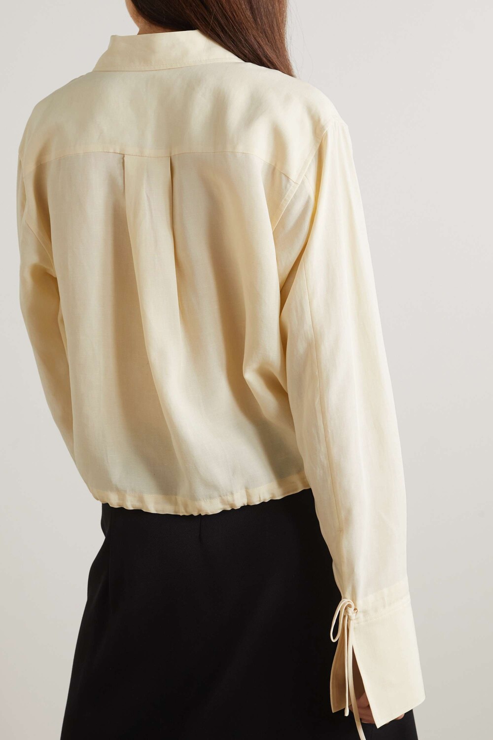 

TOTEME Рубашка TENCEL из лиоцелла и льна, кремовый