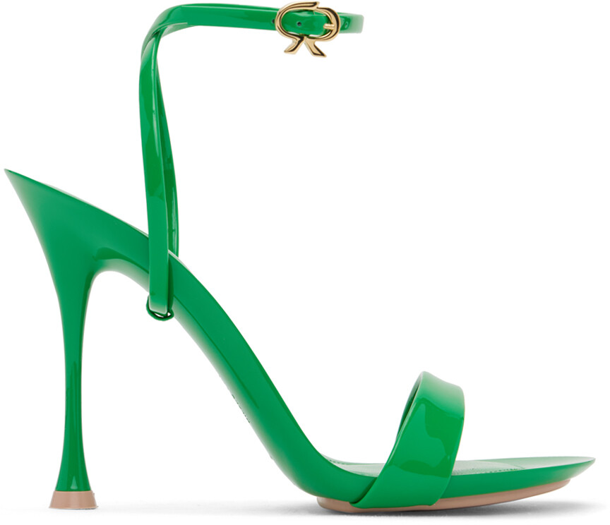 

Сандалии на каблуке Green Spice Ribbon Gianvito Rossi