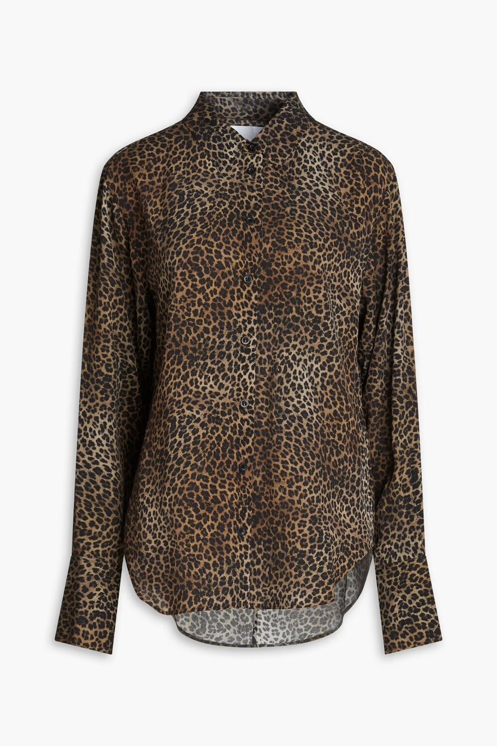

Рубашка из шелкового крепдешина Standard с леопардовым принтом Frame, цвет Animal print