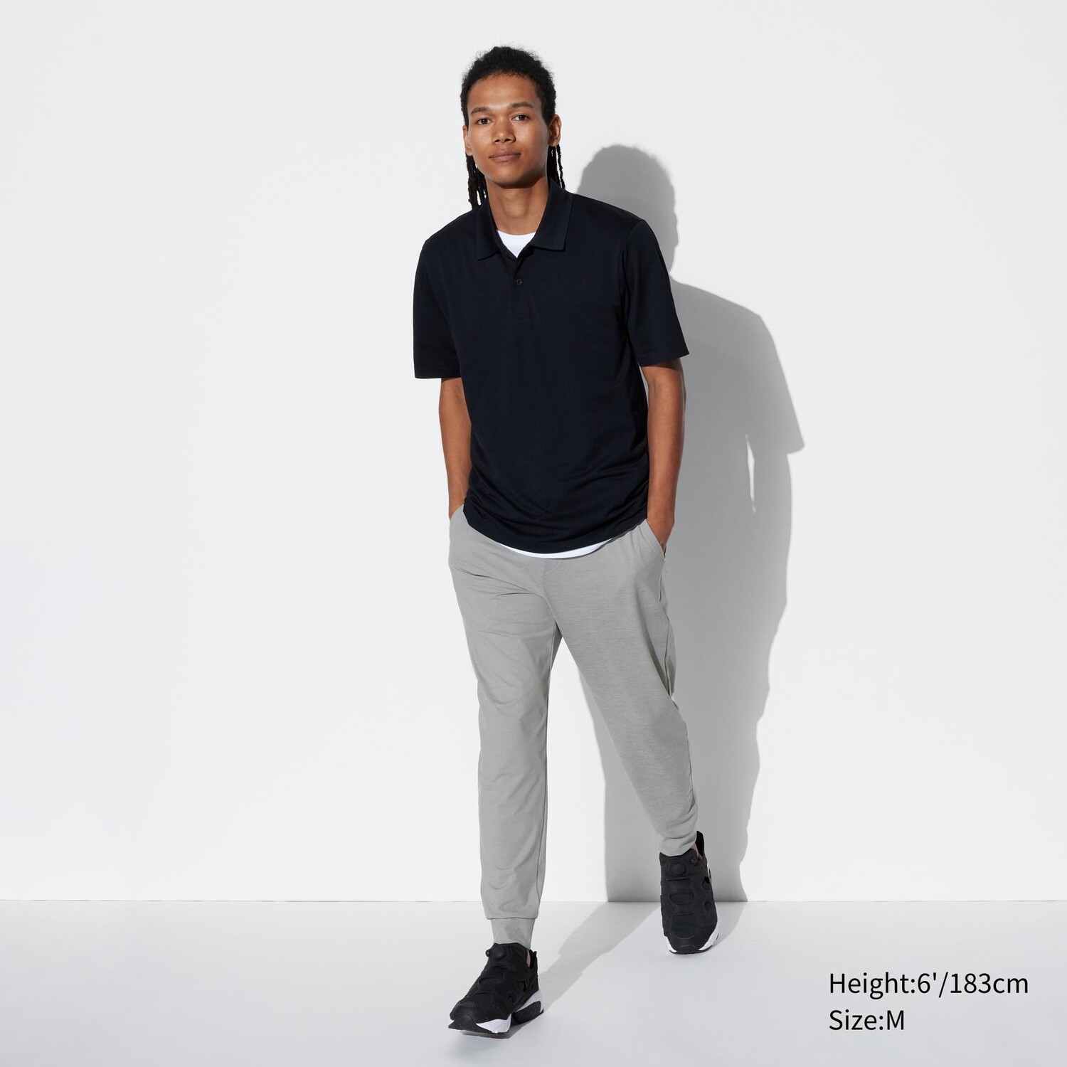 Ультраэластичные спортивные брюки dry-ex UNIQLO, серый брюки uniqlo dry sweat tucked tapered серый