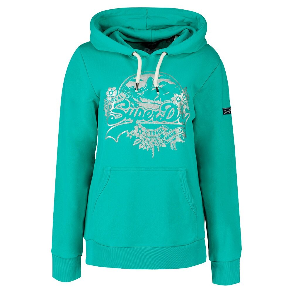 

Худи Superdry Vintage Vl Seasonal Ub, зеленый