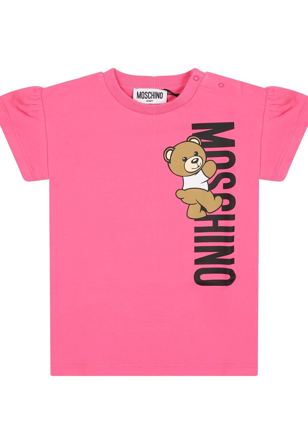 Футболка с принтом MOSCHINO, розовая