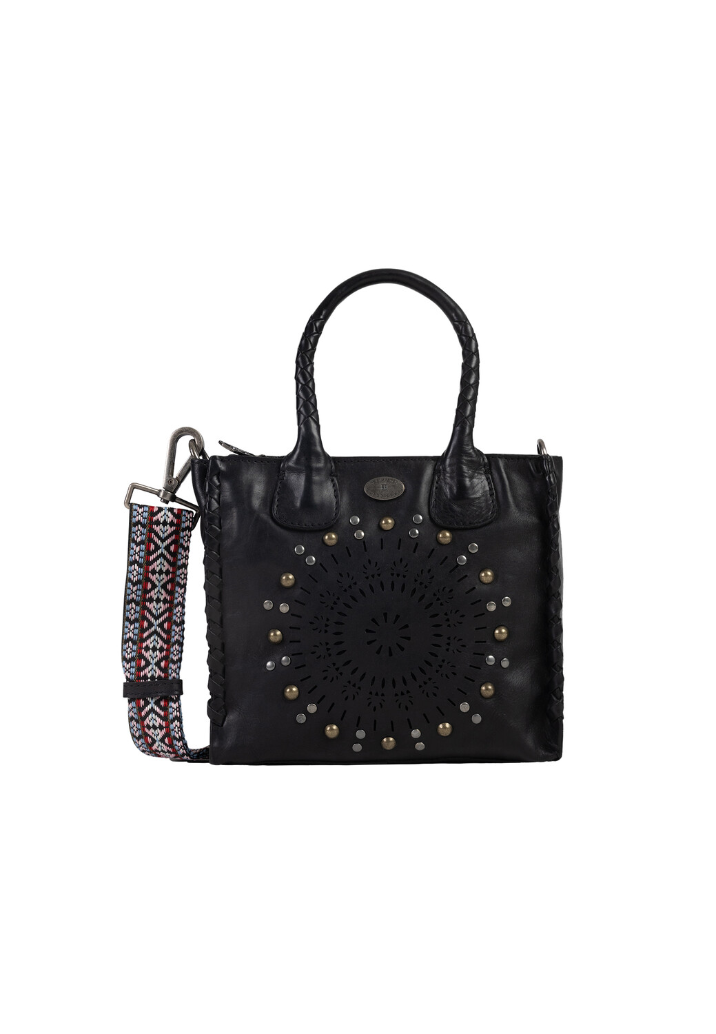 

Сумка через плечо DreiMaster Henkeltasche Aus Leder, черный