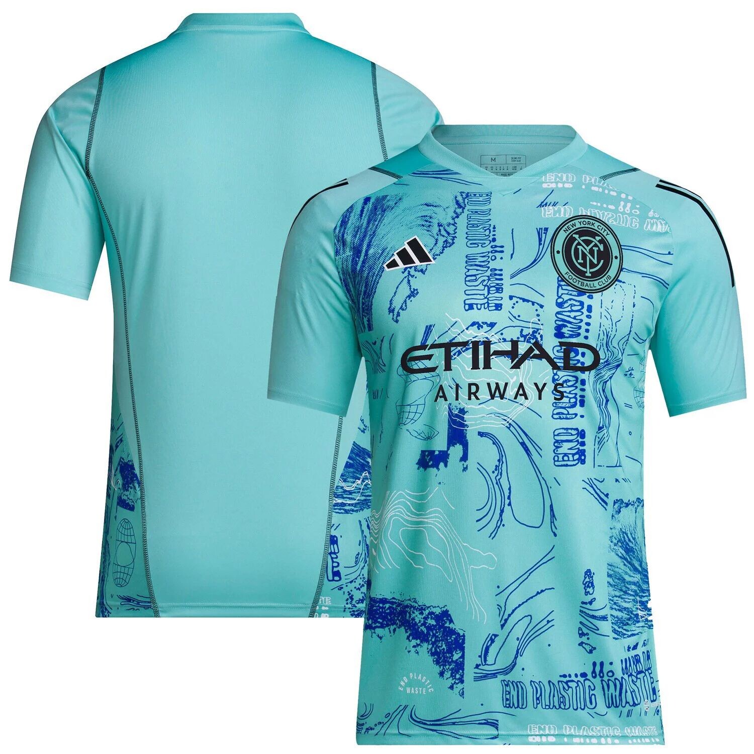 

Мужское джерси adidas Green New York City FC 2023 One Planet Replica