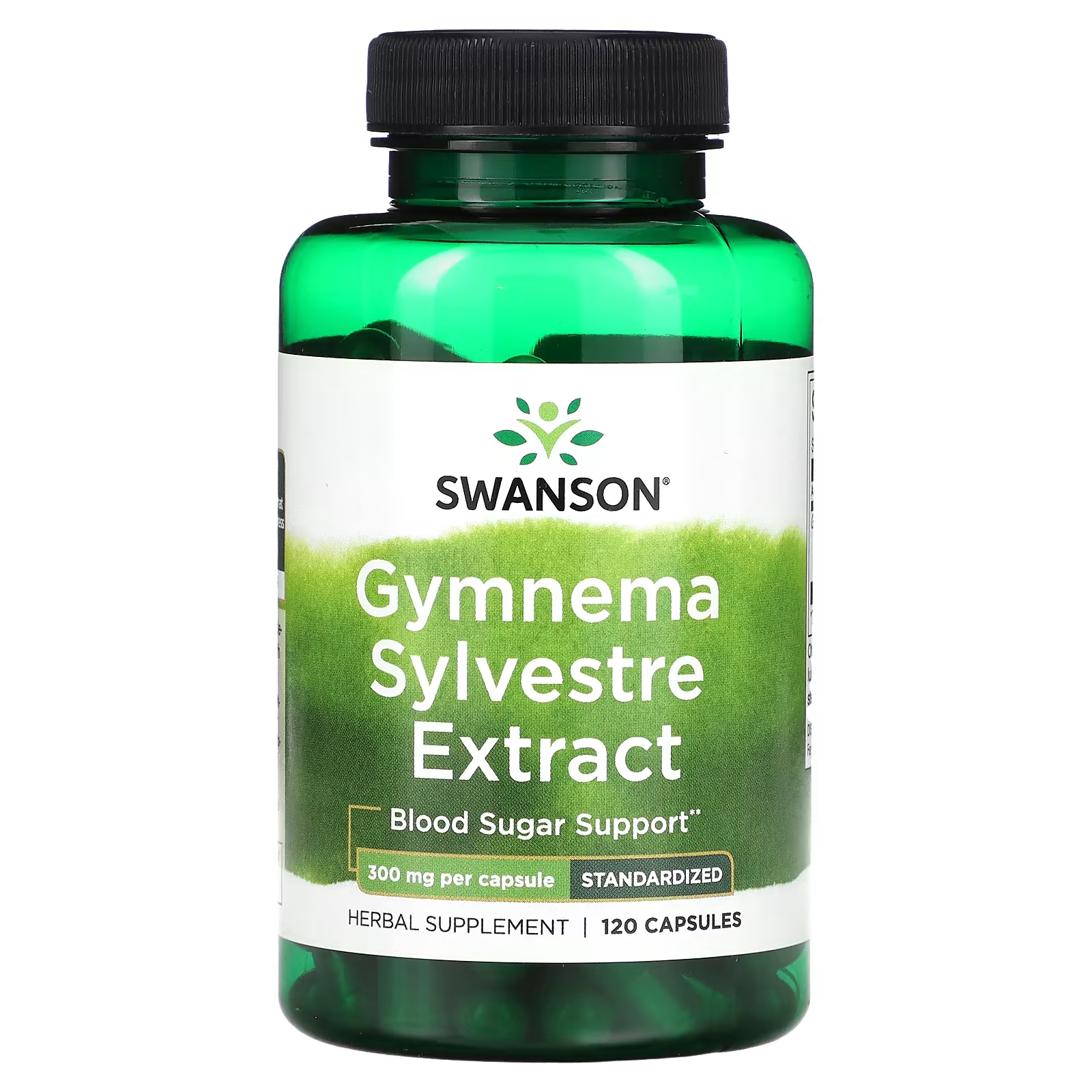 Экстракт Swanson Gymnema Sylvestre для поддержания глюкозы в крови, 120 капсул