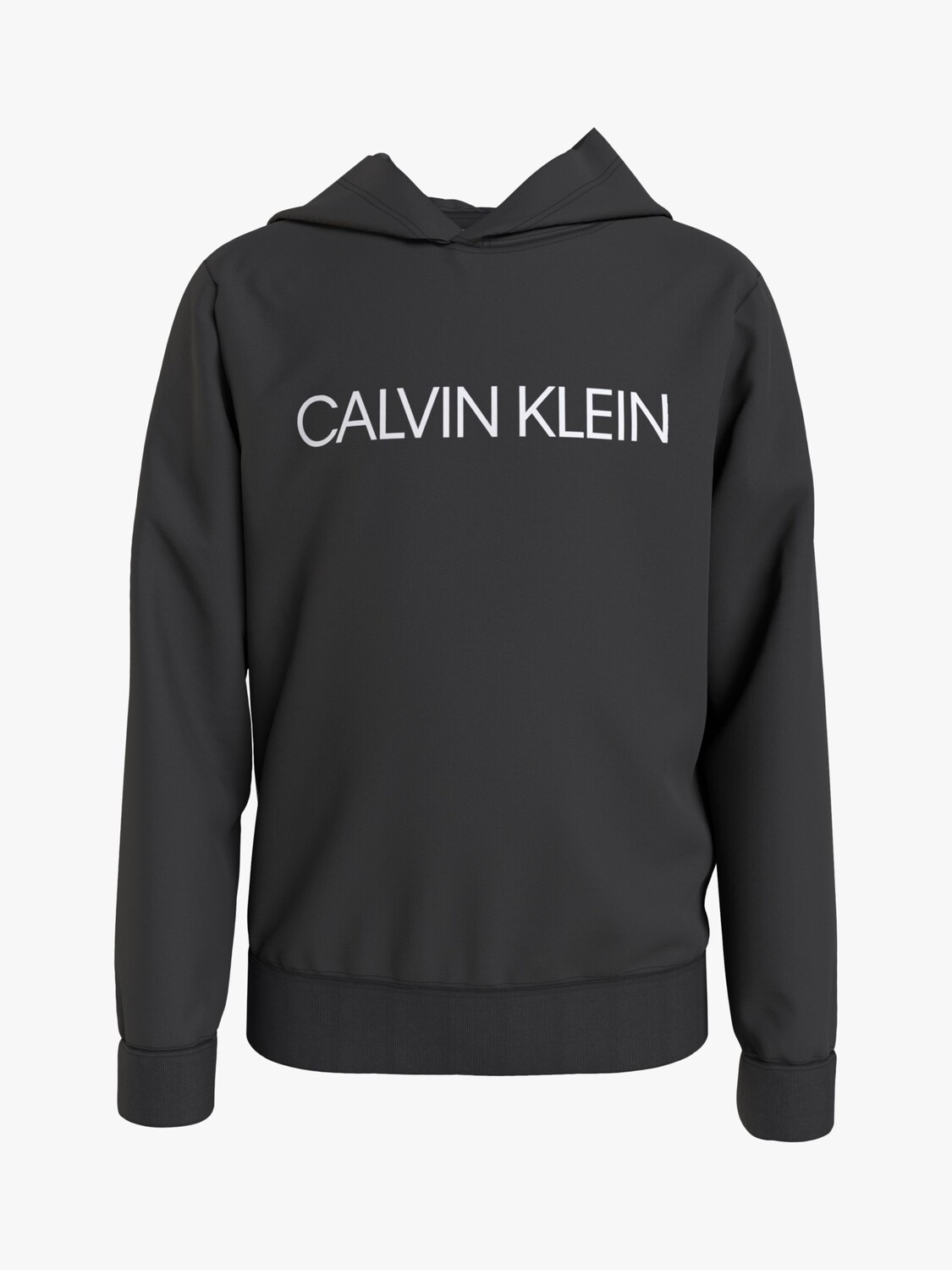 

Детская хлопковая толстовка с логотипом учреждения Calvin Klein, ск черный