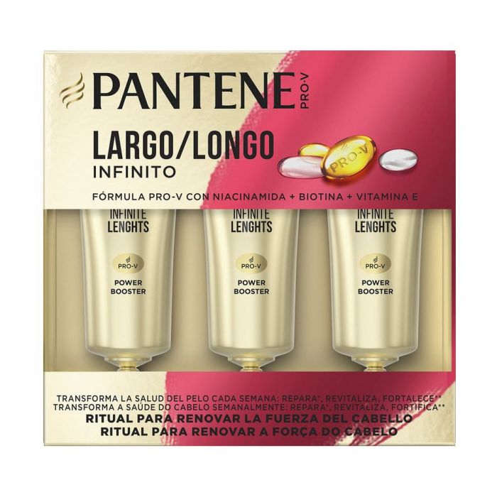 Маска для волос Ampollas Largo Infinito Pantene, 3 unidades средство для волос kensuko восстанавливающее с витамином е 760 г