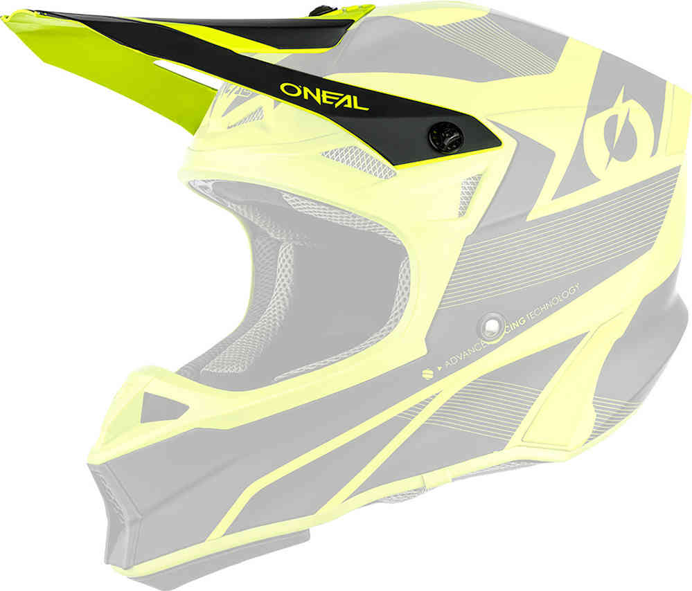 Компактный козырек для шлема Hyperlite 10-й серии Oneal, черный желтый пик шлема сьерра тормент oneal