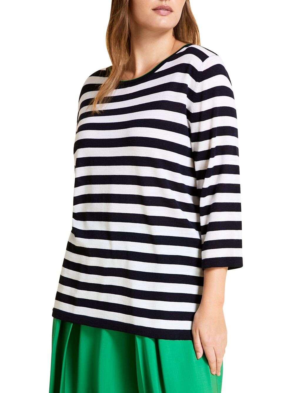 

Полосатый топ Marina Rinaldi Voyage Marina Rinaldi, Plus Size, белый