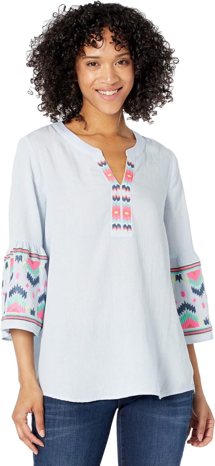 

Блуза NIC+ZOE South Shore Blouse, цвет Blue Multi