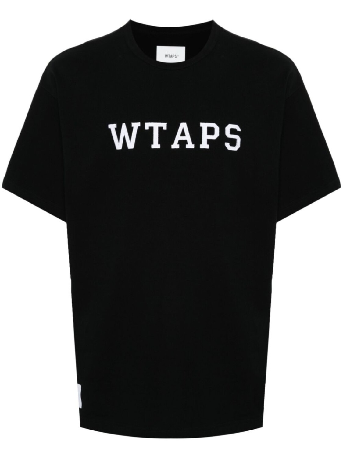 

WTAPS футболка с нашивкой-логотипом, черный