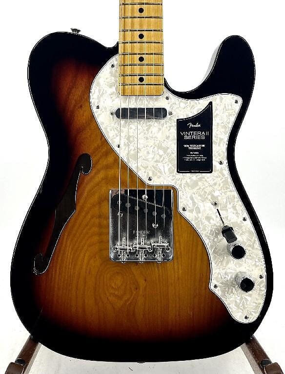 

Электрогитара Fender Vintera II 60S Telecaster Thinline Maple 3-Tone Sunburst Serial #: MX23028414