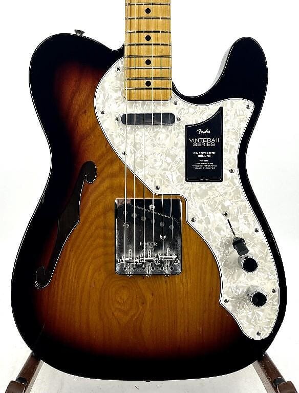 Электрогитара Fender Vintera II 60S Telecaster Thinline Maple 3-Tone Sunburst Serial #: MX23028414 электрогитара fender vintera ii 60s telecaster thinline with maple fretboard 3 color sunburst