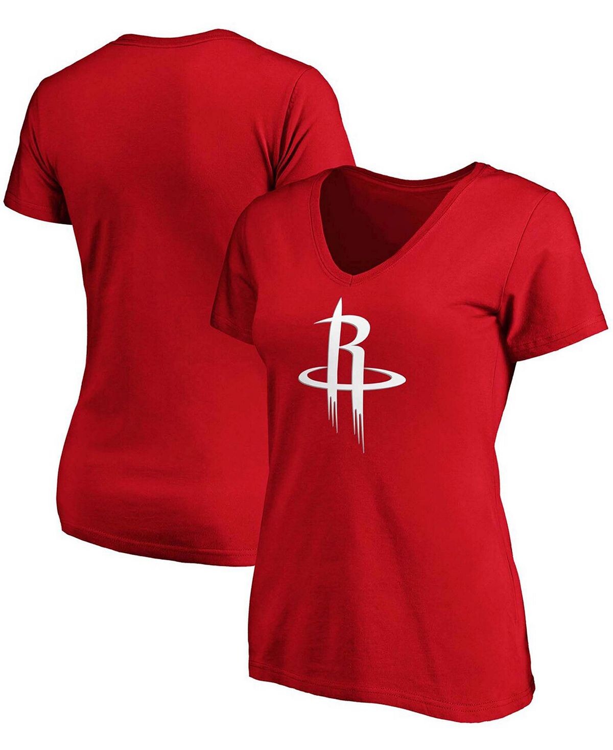 

Красная женская футболка Houston Rockets Primary Logo Team с v-образным вырезом Fanatics, красный