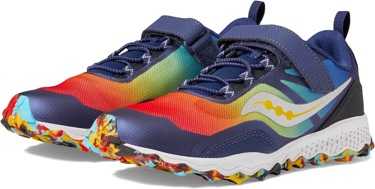 

Кроссовки Peregrine 12 Shield A/C Saucony Kids, цвет Blue/Red/Yellow