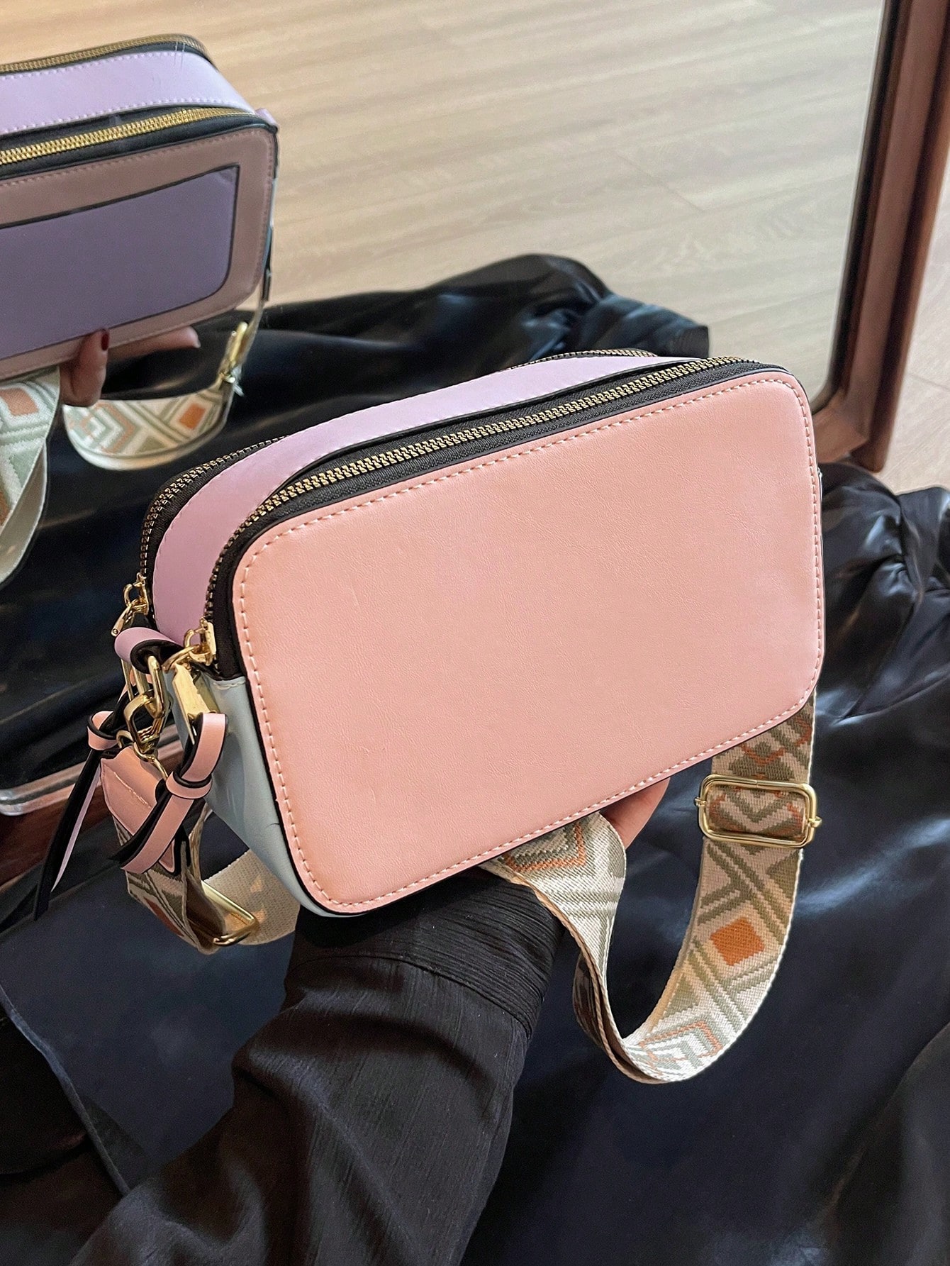 Модная тенденция, розовый женская сумка из искусственной кожи сумка мессенджер женская сумка через плечо простая женская брендовая трендовая сумка через плечо же