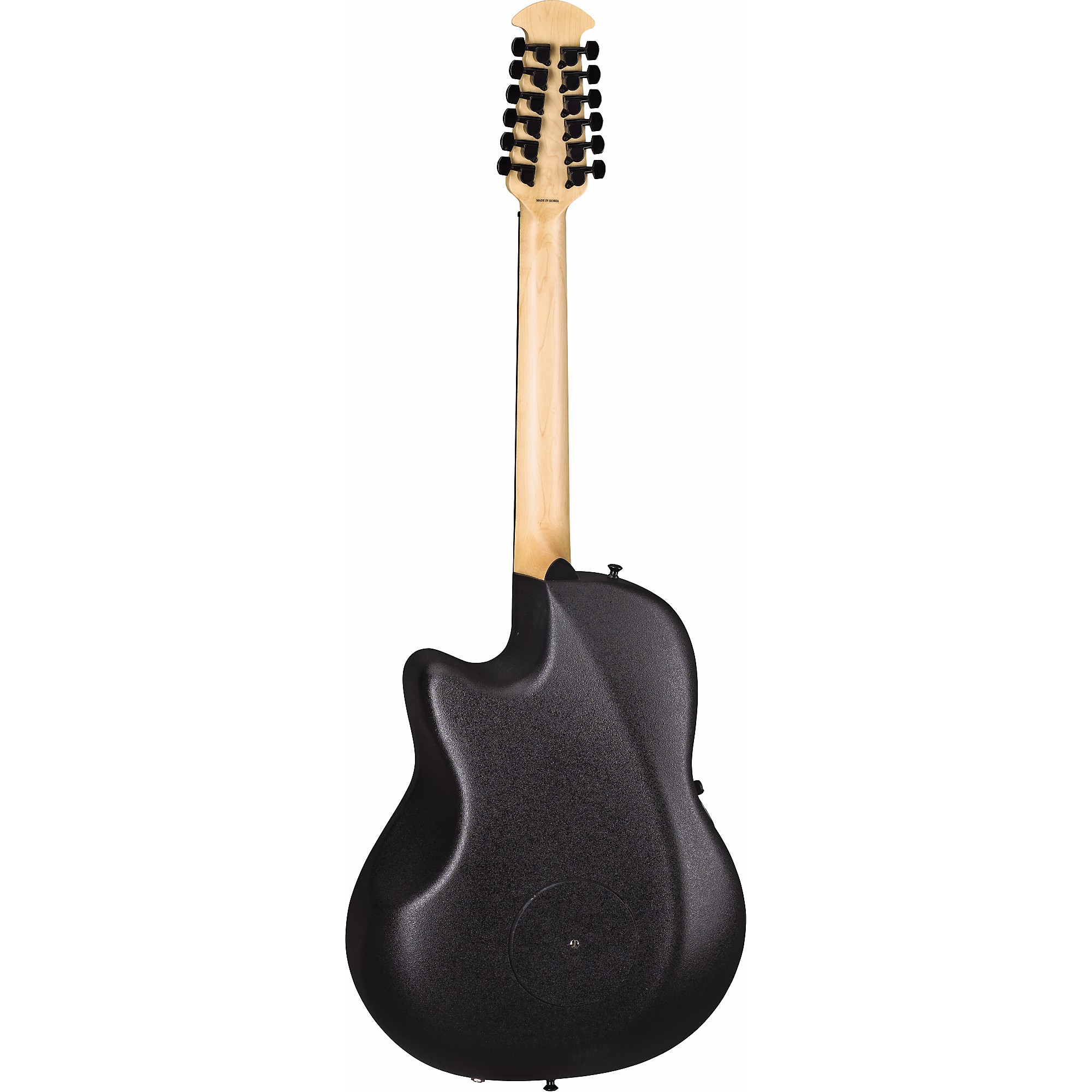 Ovation Elite 2058 TX 12-струнная акусто-электрическая гитара, черная