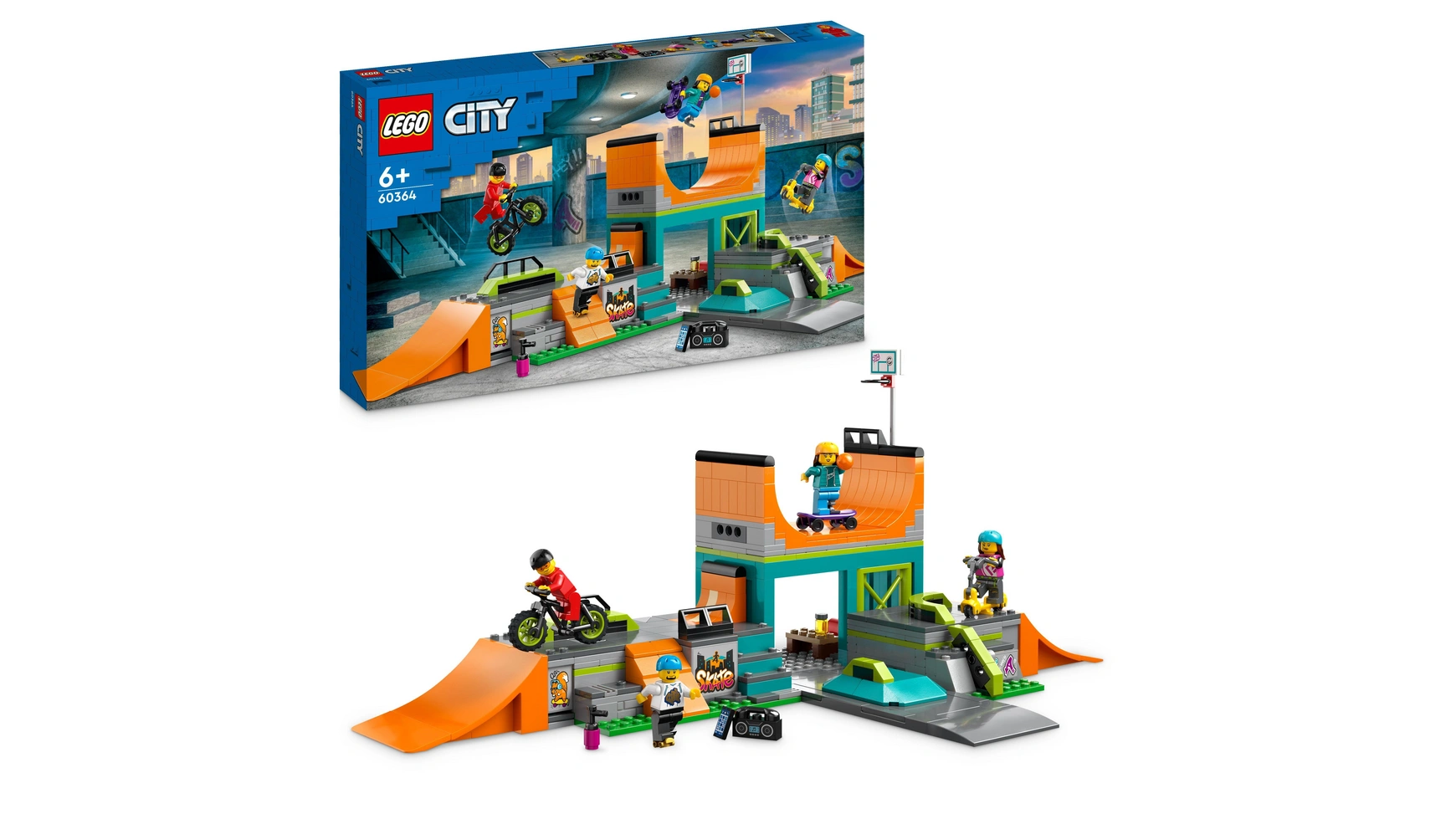 Lego City Скейт-парк конструктор lego city 60364 городской скейт парк