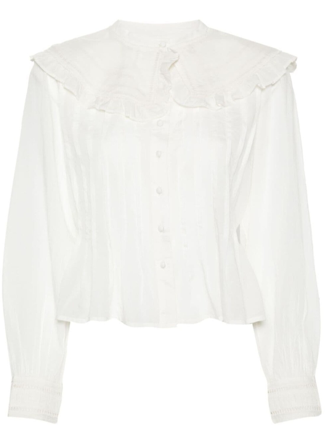 

AllSaints рубашка Olea со складками, белый