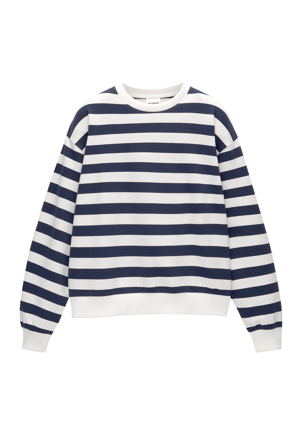 

Толстовка STRIPED OVERSIZE PULL&BEAR, цвет dark blue