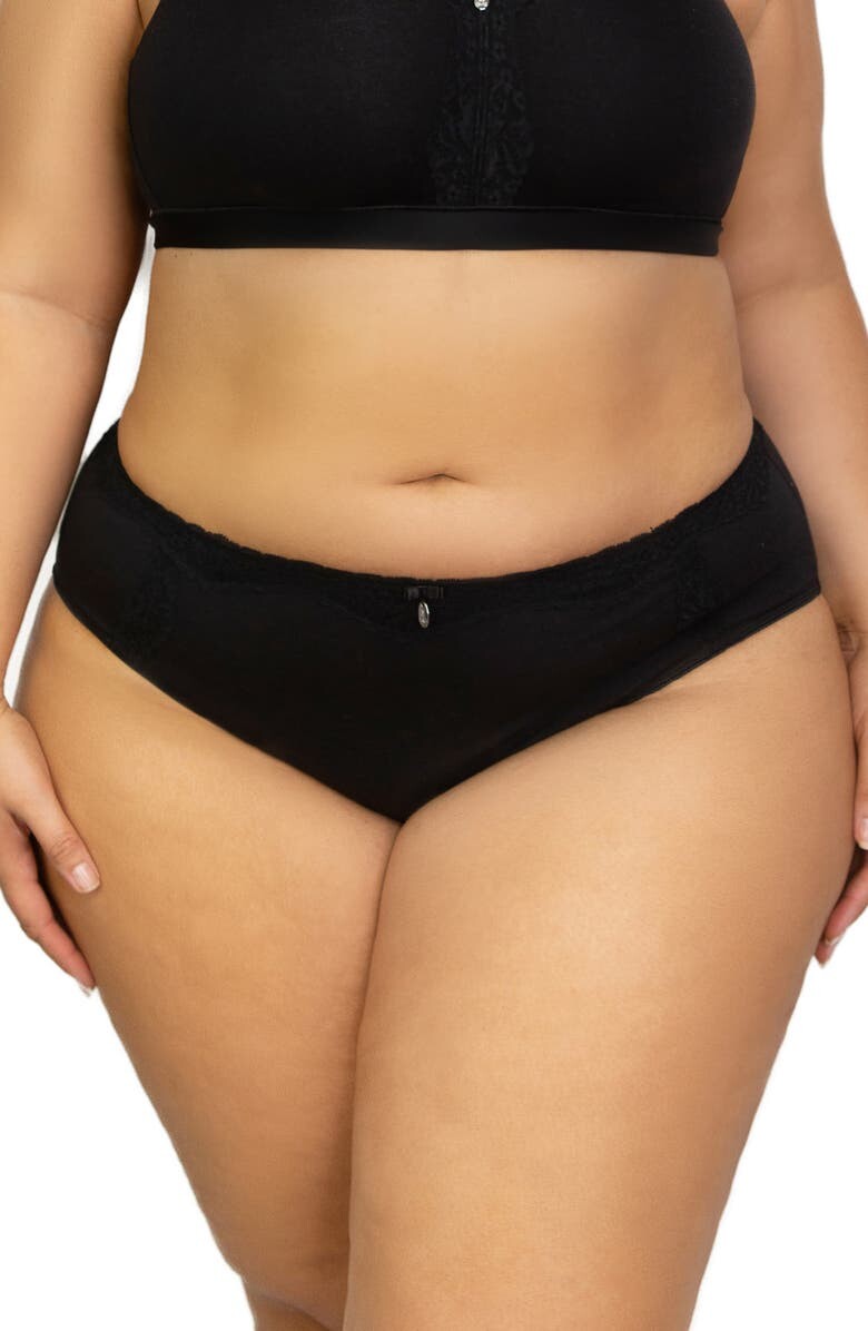 

Роскошные хипстерские трусы CURVY COUTURE, черный