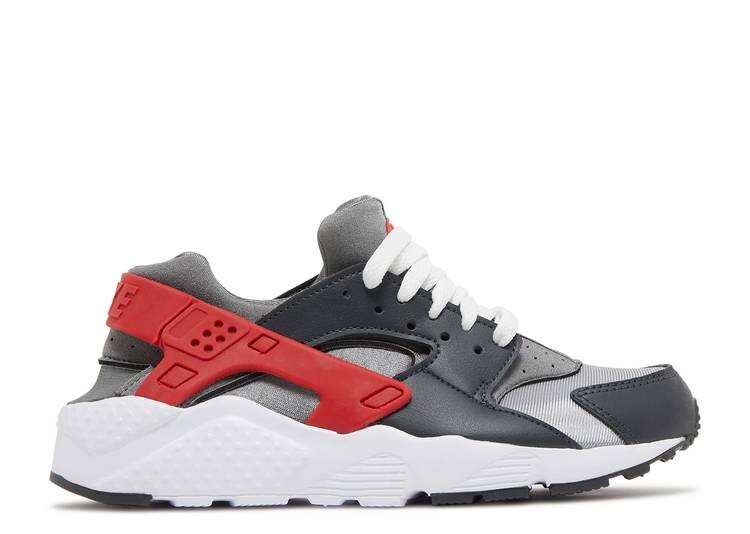 Кроссовки Nike HUARACHE RUN GS 'DARK SMOKE GREY UNIVERSITY RED', серый низкие кроссовки md valiant gs nike цвет black white dark smoke grey university red