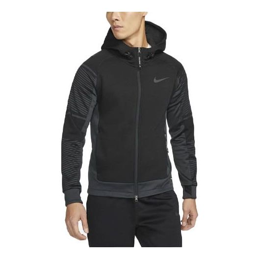 Куртка Nike Therma-fit Adv Full-length zipper Cardigan Training Hooded Jacket Black, черный фото