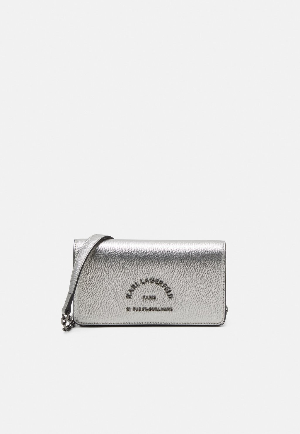 

Сумка KARL LAGERFELD FLAP, серебристый
