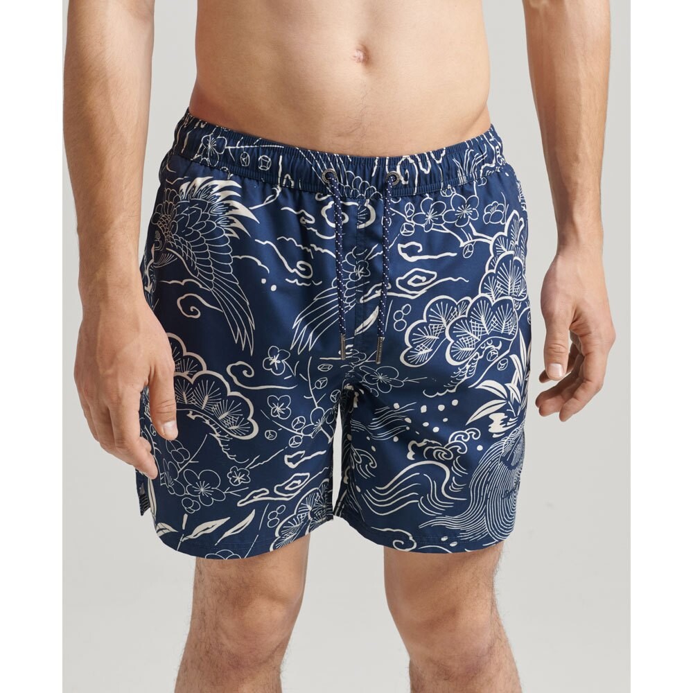 

Шорты для плавания Superdry Vintage Hawaiian, синий