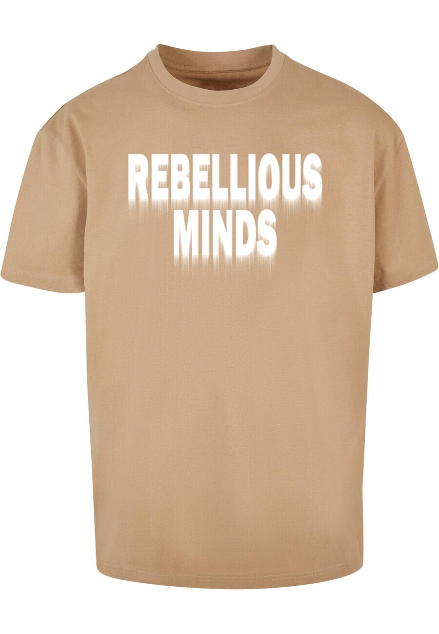 

Футболка Merchcode REBELLIOUS MINDS, бежевый