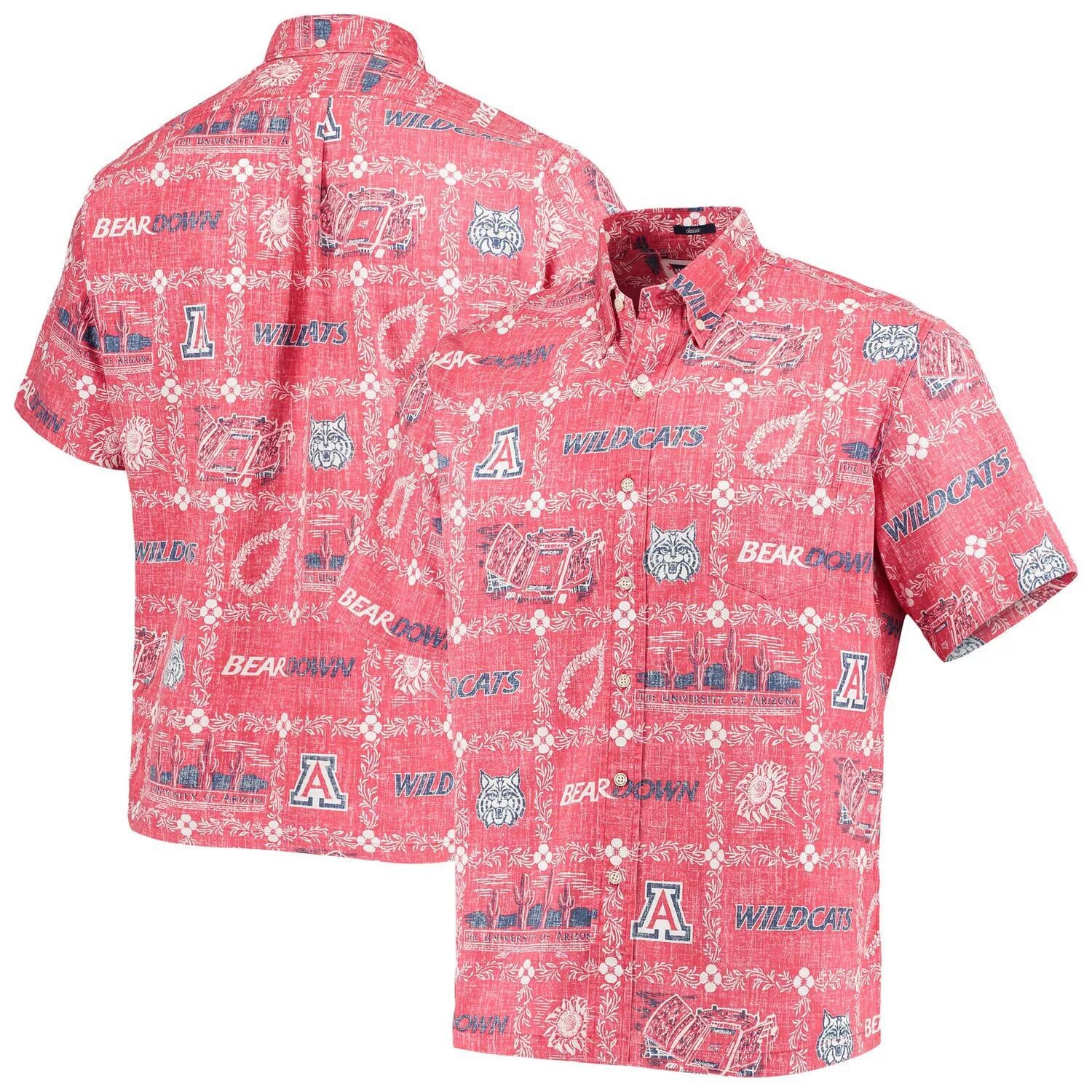 

Мужская классическая рубашка на пуговицах Reyn Spooner Red Arizona Wildcats