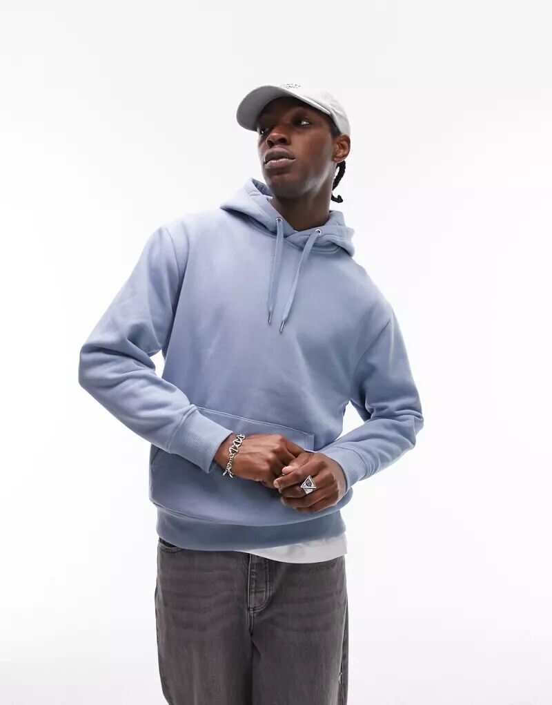 

Худи синего цвета Topman