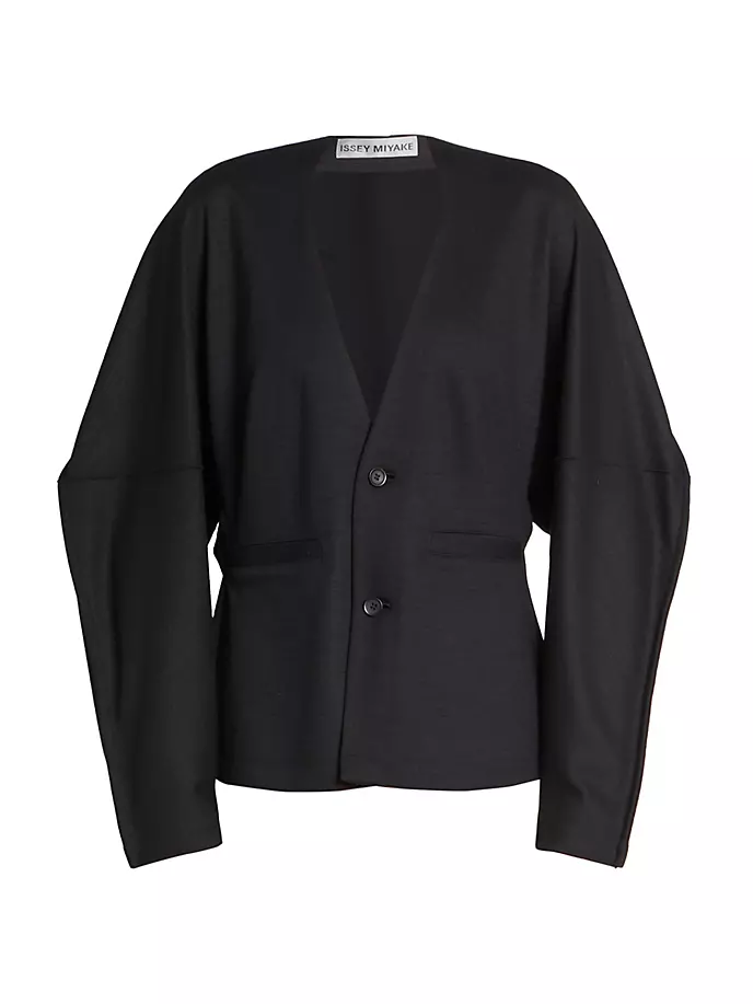 

Заправленная куртка из джерси Issey Miyake, черный