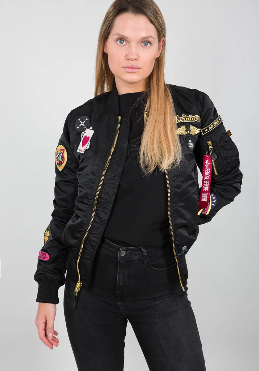 

Куртка-бомбер Alpha Industries " Alpha Industries Women - Куртки-бомберы MA-1 Custom Wmn", черный