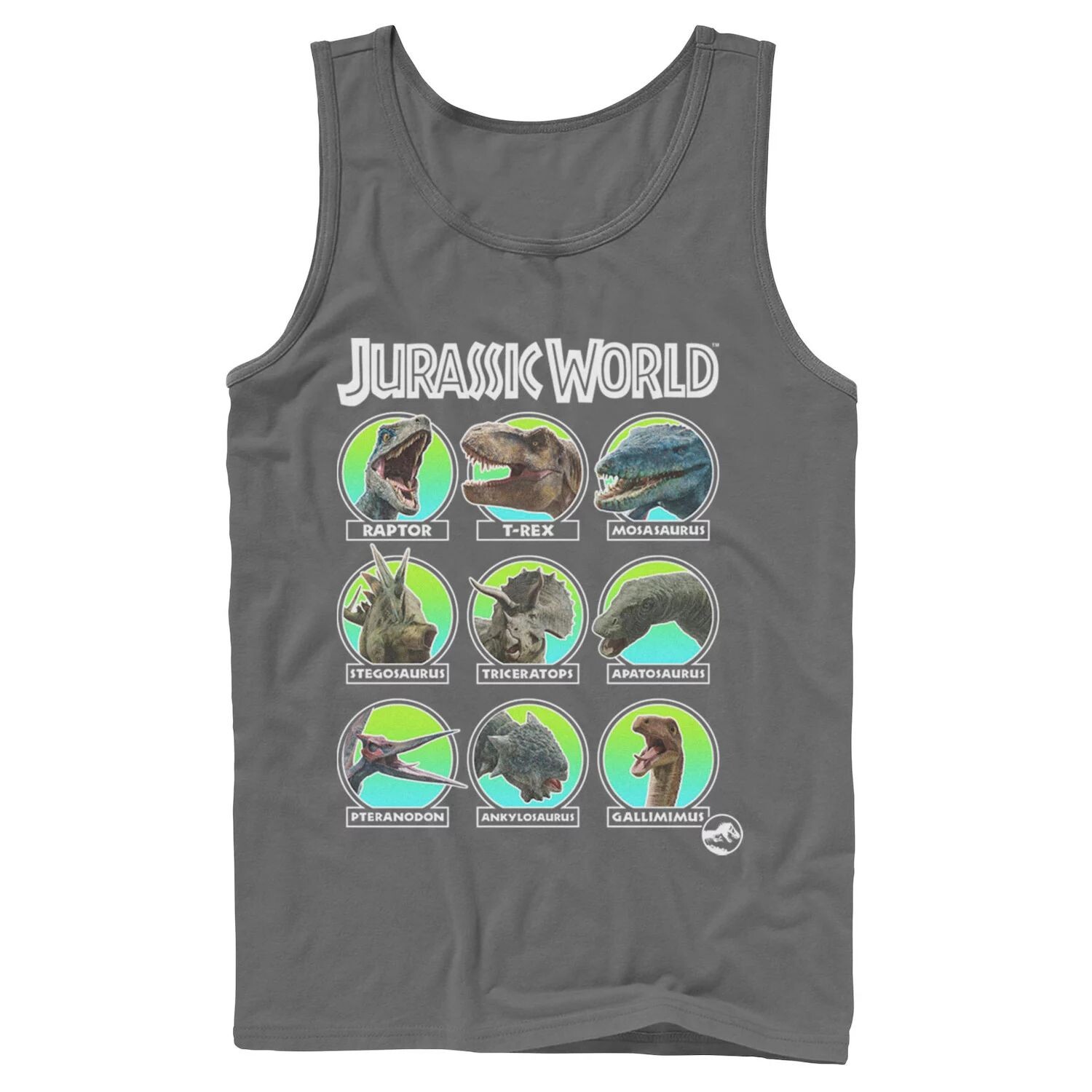 

Мужская майка Jurassic World с двумя головами динозавров Licensed Character