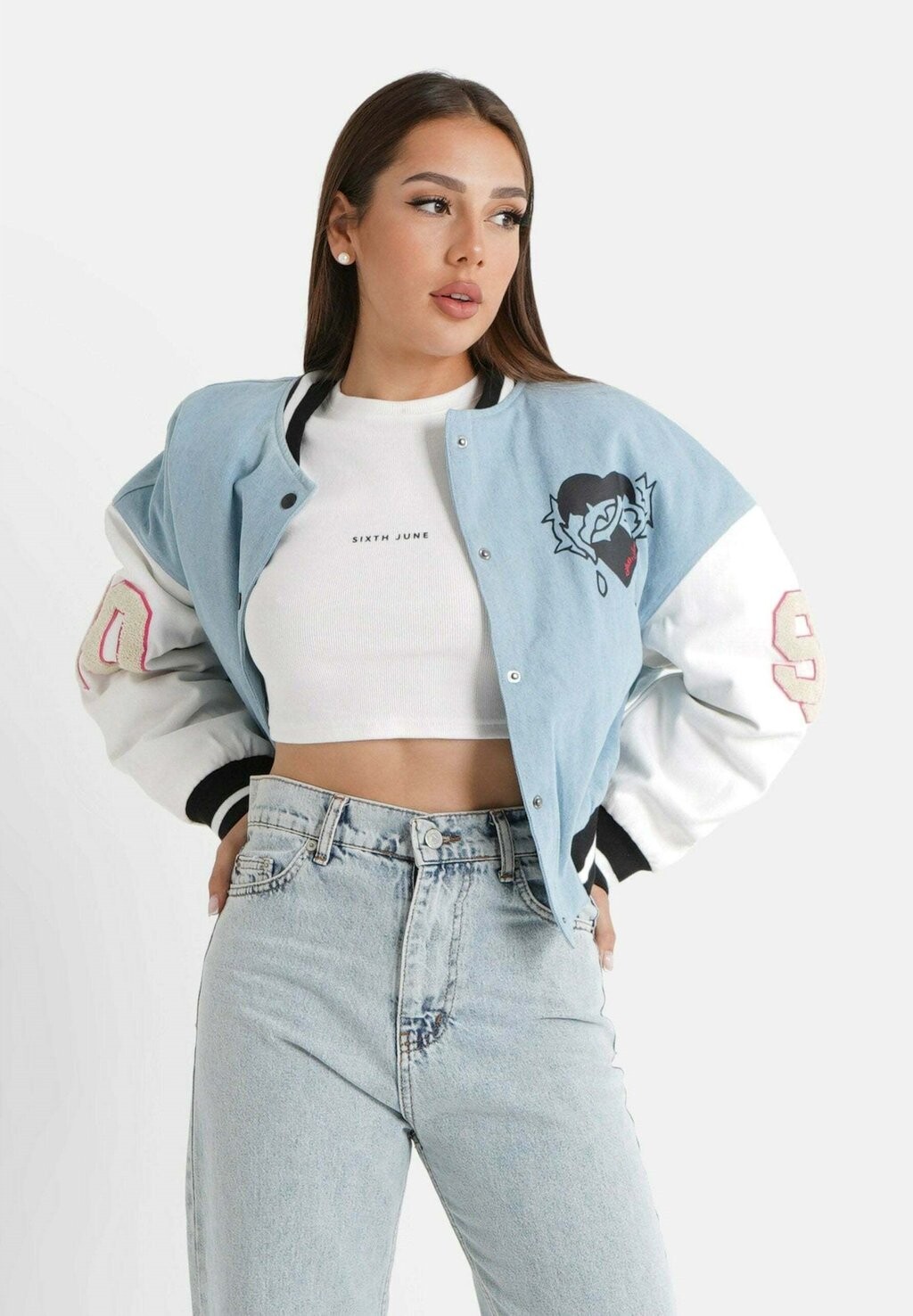

Джинсовая куртка Sixth June VARSITY, синий