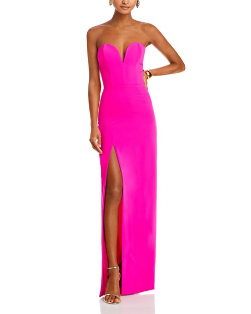 Платье-колонна без бретелек Cherri Amanda Uprichard, цвет Pink